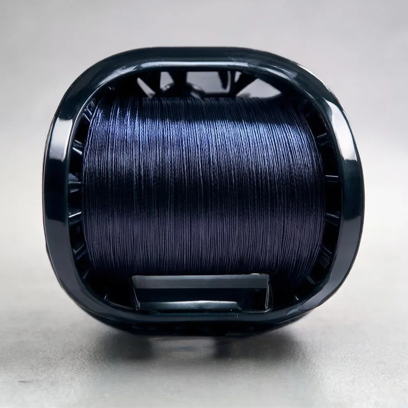 PE 1.0 braided fishing line on spinning reel